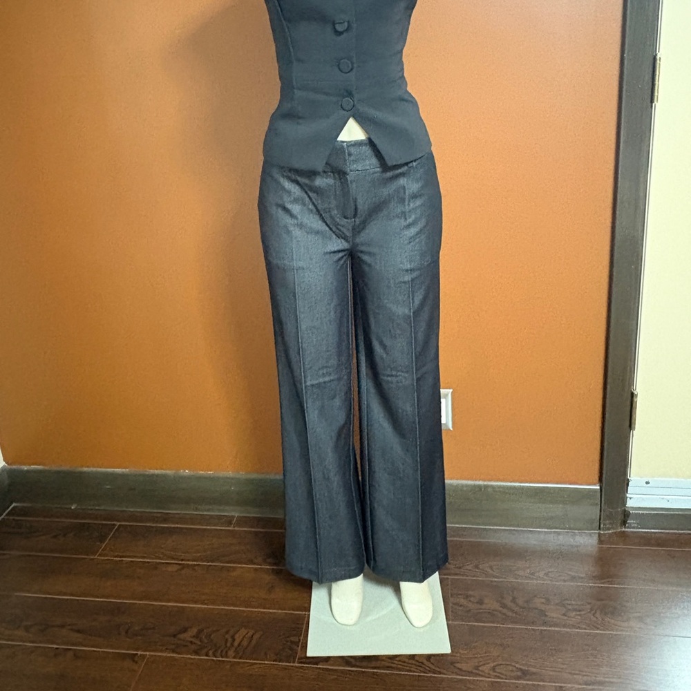 Zac & Rachel Black and Gray Wide Leg Jumpsuit